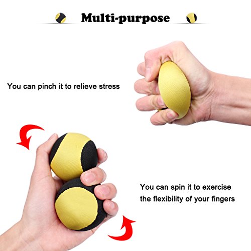 edealing Water Bouncing Ball para Pool & Sea - Divertido Juego de Deportes acuáticos para Familiares y Amigos - Anti-Cracking Soft and Strong Bounce - 2.17 Inch (Amarillo)