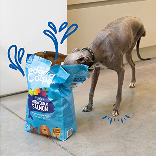 Edgard & Cooper pienso para Perros Adultos sin Cereales, Natural con Salmón Fresco, 2.5kg. Comida Premium balanceada sin harinas de Carne ni Carnes sobreprocesadas, cocinada a Baja Temperatura