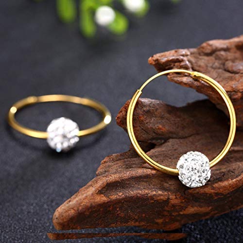 EDSS Lindo un par de aretes de Fragancia Pendientes de Tendencia de Moda Hermosos aretes/antialérgico/Intermitente de Plata/Diamantes/pequeño y Exquisito