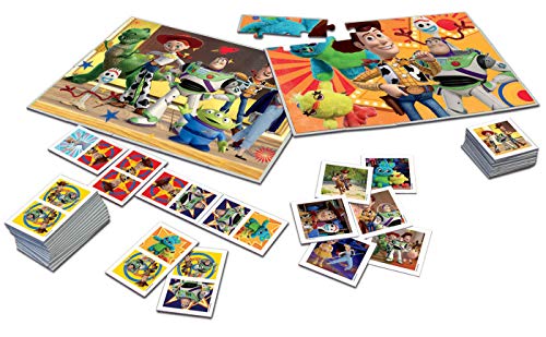 Educa - Superpack Toy Story, Contiene 2 puzzles, 1 juego de memoria y 1 domino, a partir de 3 años (18348)