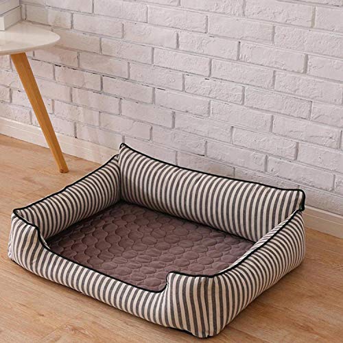 Eileen Ford Pad Mat | 1PCS Estera de enfriamiento para Perros Pet Cat Chilly Almohadilla de Verano no tóxica Cool Cushion Bed Mat Indoor-L-