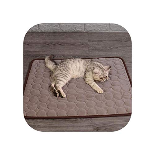 Eileen Ford Pad Mat | 1PCS Estera de enfriamiento para Perros Pet Cat Chilly Almohadilla de Verano no tóxica Cool Cushion Bed Mat Indoor-L-