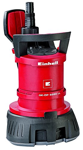 Einhell GE-DP 5220 LL ECO - Bomba de aguas sucias (520W, capacidad de 13500 l/h, profundidad max. de inversión 7m, conexión de manguera 47.8mm,, cuerpos extraños hasta 20 mm, interruptor de flotación)