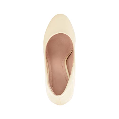 Elara Zapato de Tacón Alto Mujer con Plataforma Chunkyrayan Beige E22322 Beige-39