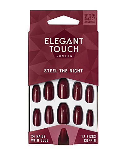 Elegant Touch Et Trend Nails - Steel The Night (Rojo/Squaletto), 30 g, Rojo
