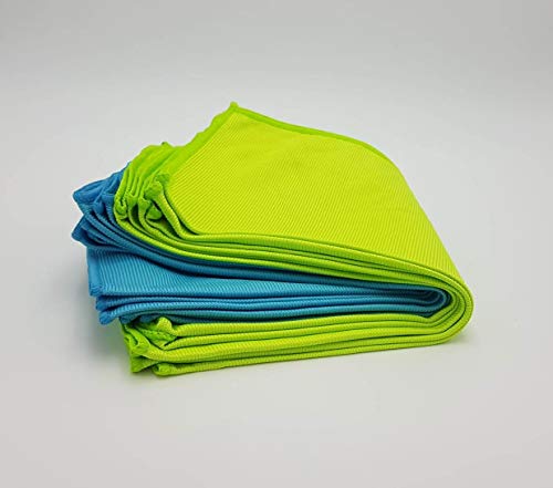 elegi - Bayeta de Microfibra Especial Cristales Paño de Limpieza Reutilizable | 12 Unidades -30 x 40 cmts - 80% poliéster 20% Poliamida