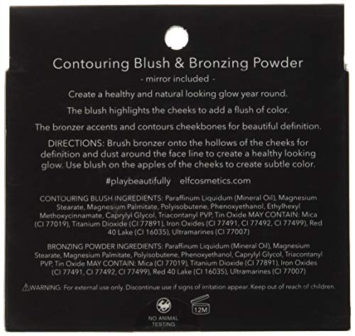 e.l.f. Cosméticos Colorete y Bronceador en polvo, Santa Lucía