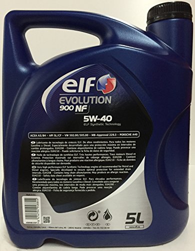 Elf ELEX5405 Evolution 900 NF 5W40 5L, 5 L