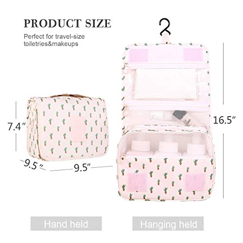 ElifeAcc Travel Toiletry Bag Plegable Cactus Portátil de 7 Litros