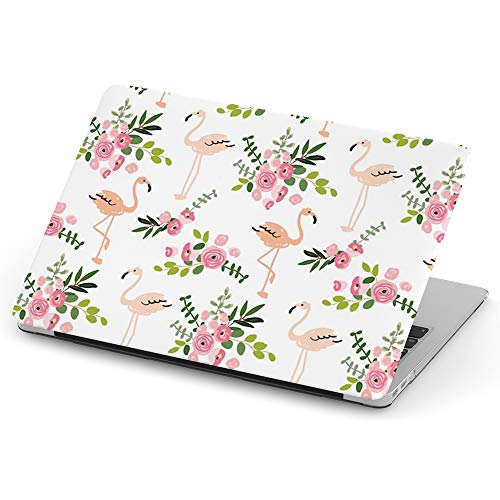[Elige el Modelo Correcto] Carcasa rígida de Cuerpo Completo Compatible con MacBook, Ramos Florales Colorete Rosa Flamenco Old Air 13 (2010-2017)