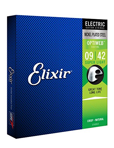 Elixir 19002 Super Light con revestimiento de cuerdas para guitarra eléctrica