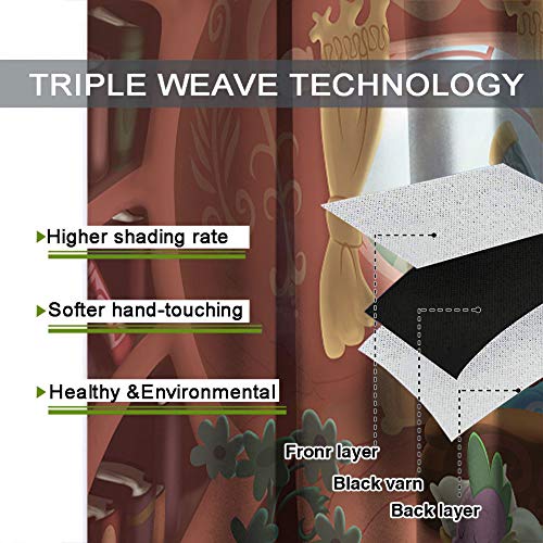 Elliot Dorothy - Cortinas aislantes para sala de estar (63 x 72 cm), diseño de My Little Pony