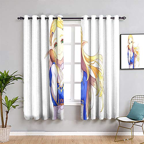 Elliot Dorothy - Cortinas opacas para ventana (42 x 54 cm), diseño de la leyenda de Zelda