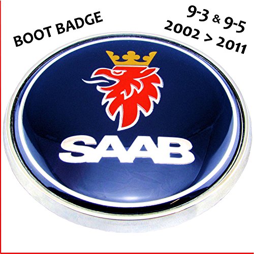 Emblema para maletero trasero de 68 mm, con logo de Saab (eMarkooz)