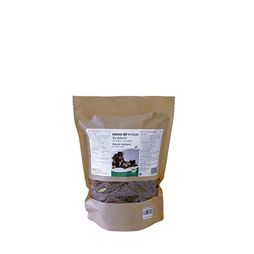 Emiko® PetCare Bio Bokashi 500 g, suplemento de alimento con ácido láctico y valiosos Productos de plástico EM, para Perros y Gatos