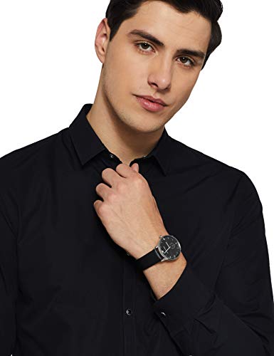 Emporio Armani Reloj Analógico para Unisex Adultos de Cuarzo con Correa en Cuero AR0382