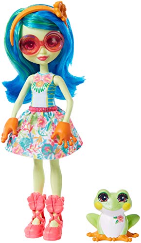 Enchantimals Muñeca Tamika Tree Frog con mascota Burst (Mattel GFN43)