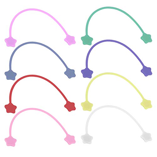 Enrollador de línea magnética, de silicona, liviano, en 8 colores diferentes, para teléfono, auricular, cable, paquete, cable para pizarra blanca/tabla de hierro, clip magnético,