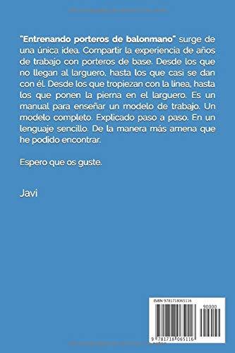 Entrenando porteros de balonmano