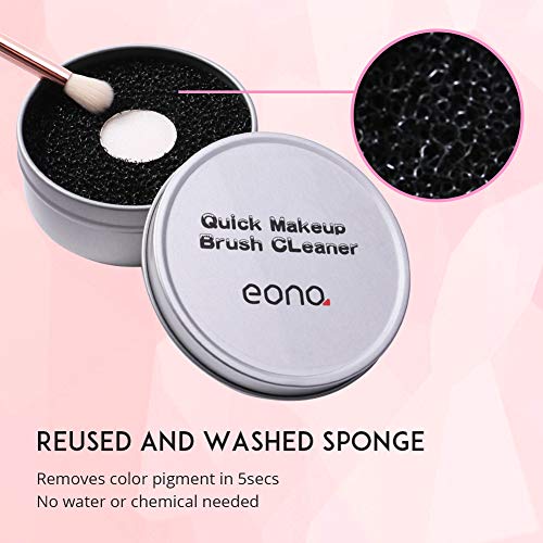 Eono by Amazon - Maquillaje Pincel Limpiador Herramienta de limpieza Quick Cleaner Sponge Remueve Shadow Color Removal Sponge