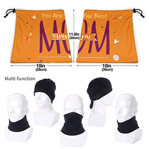 Eres el mejor tubo de polaina de cuello reversible calentador de cuello MOM Fleece, diadema de calentador de oído versátil para hombres y mujeres