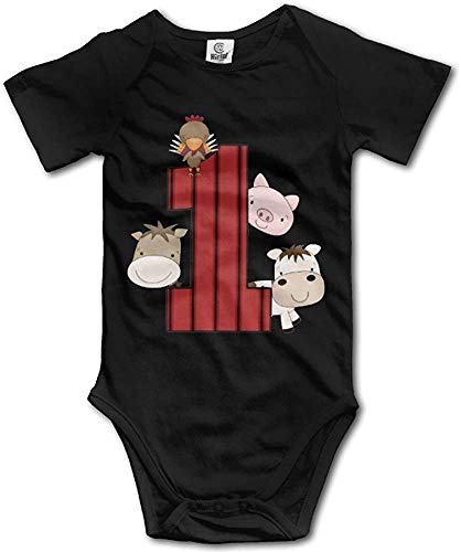 Es mi 1er cumpleaños Farm Body Unisex Personalizado para niños y niñas, Mono de Verano para bebés
