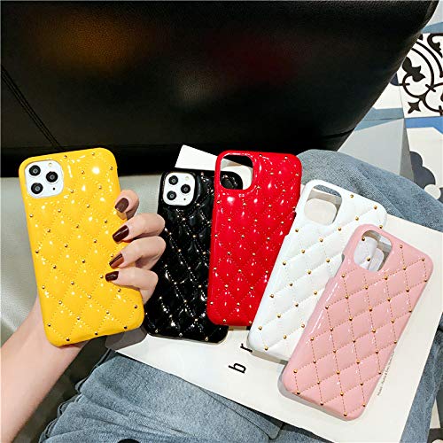 ESACLM Funda iPhone 11, iPhone 11 Pro Funda Leather Antigolpes Small Fragrant Wind Anti Arañazos Funda para iPhone 11 Pro MAX/X/XS/XR/XS MAX,Negro,iPhone X/XS