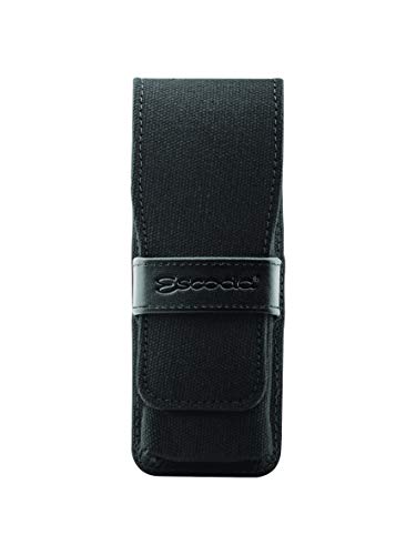 ESCODA Set 3 Pinceles Acuarela - Black Set Viaje N.16,1/4",12 Redondo Punta Espada Carrado Pelo Sintético Profesional Bellas Artes Brochas Serie Versàtil Perla Fabricado a Mano en España.