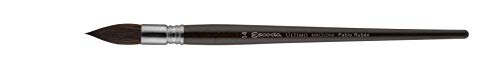 ESCODA Set 3 Pinceles Acuarela - N.12,14,14 Redondo Punta Mop Paletina Pelo Sintético Set Pablo Rubén Serie Último Perla Profesional Bellas Artes Brochas Fabricado a Mano en España.