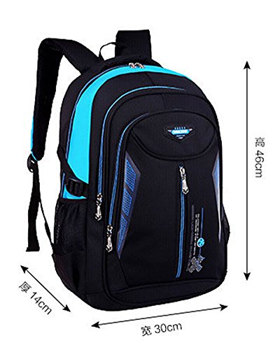 Escuela Mochila Portátil Backpack Casual Impermeable Mochila Niños Adolescentes Amarillo