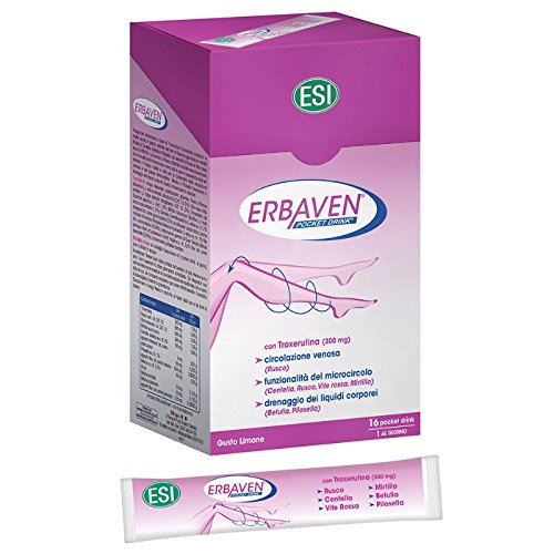ESI SpA - Erbaven Pocket Drink Suplemento alimenticio, 16 unidades, 320 ml