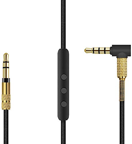 Esimen Cable de audio de micrófono para Sony WH-1000XM3 WH-CH700N WH-H900N WH-1000XM2 / Beats Solo 3 / B & O H9i Auriculares 4.9 pulgadas, compatible con Car AUX 3.5mm - 3.5mm macho a macho