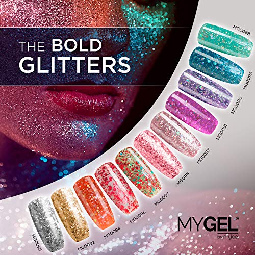 Esmalte de gel para uñas MyGel, de MYLEE (10ml) MG0095 - Show Time UV/LED Nail Art Manicure Pedicure para uso profesional en el salón y en el hogar - Larga duración y fácil de aplicar