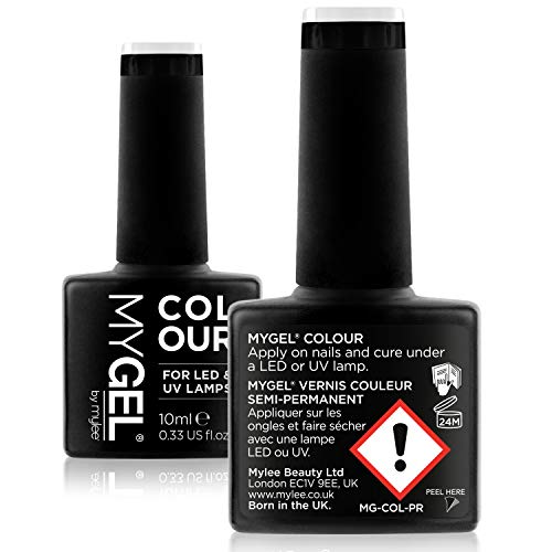 Esmalte de gel para uñas MyGel, de MYLEE (10ml) MG0112 - Stalker UV/LED Nail Art Manicure Pedicure para uso profesional en el salón y en el hogar - Larga duración y fácil de aplicar