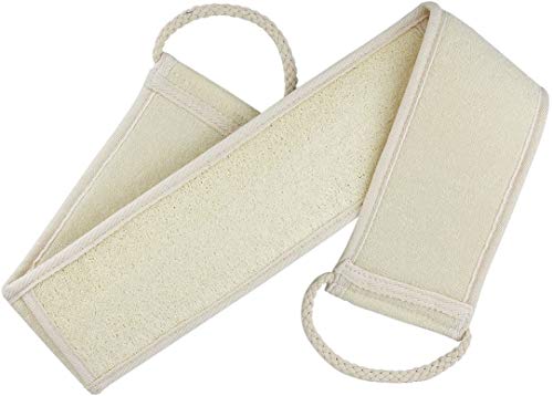 Esponja para la espalda de Luffa, para ducha, baño, exfoliante de Loofah, masaje con sustancias naturales y biodegradables, esponja natural