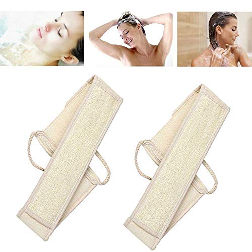 Esponja para la espalda de Luffa, para ducha, baño, exfoliante de Loofah, masaje con sustancias naturales y biodegradables, esponja natural