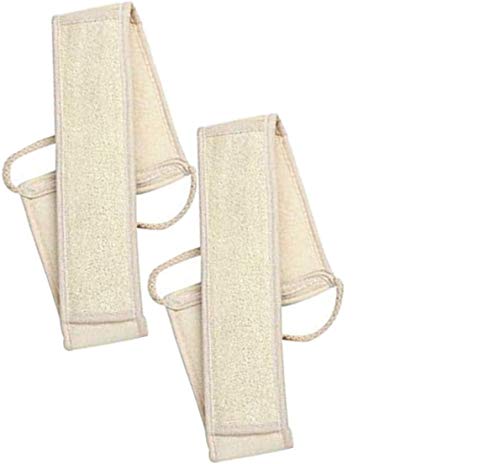 Esponja para la espalda de Luffa, para ducha, baño, exfoliante de Loofah, masaje con sustancias naturales y biodegradables, esponja natural