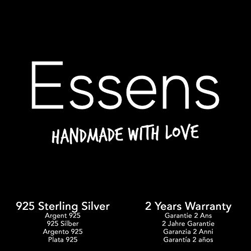 Essens – Anillo de la buena suerte, joyería Prestige – plata maciza 925 milésimas – Tamaño ajustable – Joya para mujer