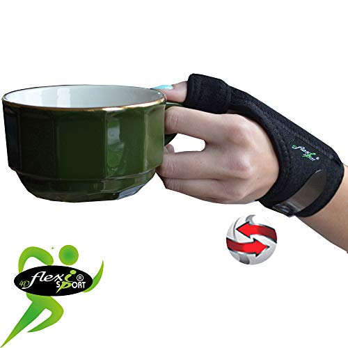 Estabilizador Soporte pulgar - férula metálica (La curva de acuerdo con la posición deseada) Ajustable Correa de Muñeca. Único material innovador: transpirable, termorreguladora (ANTI-SUDOR) e hipoalergénica. Unisexe.