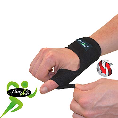 Estabilizador Soporte pulgar - férula metálica (La curva de acuerdo con la posición deseada) Ajustable Correa de Muñeca. Único material innovador: transpirable, termorreguladora (ANTI-SUDOR) e hipoalergénica. Unisexe.