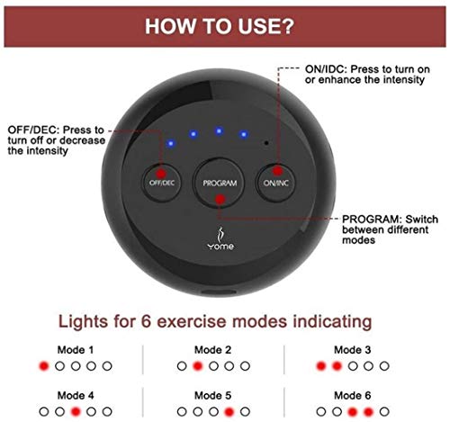 Estimulador Muscular ABS y tóner, los músculos del cinturón Abdominal, el EMS MuscleTrainer Oficina en casa aparatos de Ejercicios for el Abdomen del te/Brazo/Pierna de Entrenamiento M? Hombres o