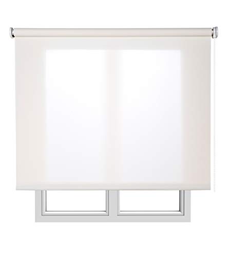 Estores Basic, Stores screen, Blanco, 90x180cm, estores para ventana, persianas enrollables para el interior.