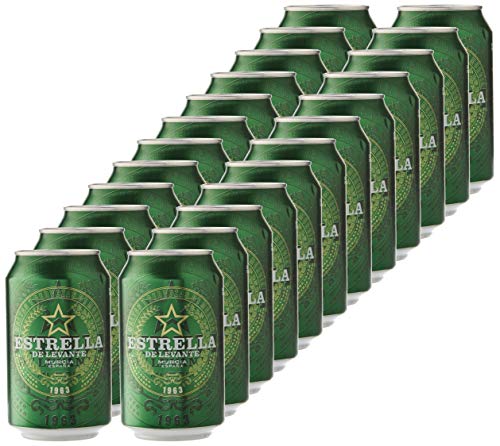 Estrella Levante Cerveza - Caja de 24 Latas x 330 ml - Total: 7.92 L