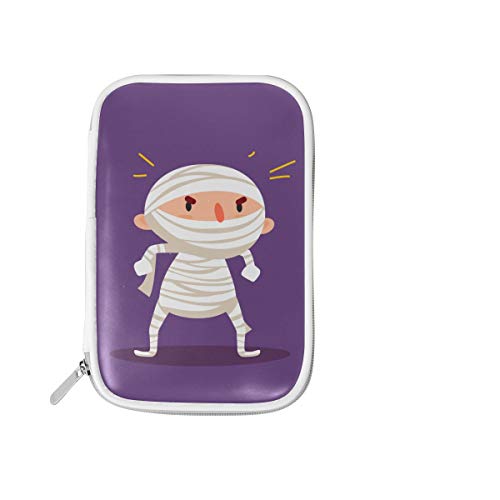 Estuche de lápices para niños, momia escolar, truco para niños, bolsa de bolígrafo con cremallera, estuche de maquillaje pequeño, multifuncional, estuche de lápices grande y lindo para hombres y muje