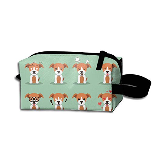 Estuche de viaje para bolsas de maquillaje para mujeres Whippet Dog Storage Bolsas de cosméticos