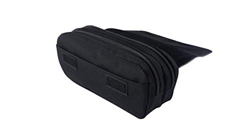 Estuche escolar para niños con compartimento, con 2 cremalleras y cierre de velcro, para artículos de escritorio, color 05