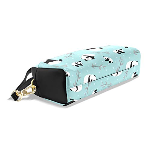 Estuche para lápices, diseño de oso panda, bolsa para lápices con cremallera para niñas, bolsa de maquillaje grande con compartimentos