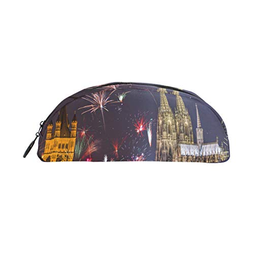 Estuches lápices niñas adolescentes Hermosa y romántica Colonia catedral Bolso pluma Organizador Estuche lápices Bolsa cremallera los estudiantes Clase Niños Niños Escuela Bolsas lápices cremallera