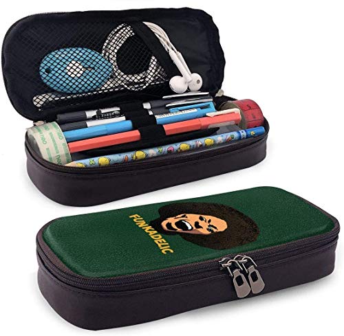 Estuches Oficina y papelería Fun-kad-elic Ma-ggot Br-ain Pencil Case - High Capacity PU Leather Pencil Pouch with Double Zipper Stationery Organizer Multifunction Cosmetic Makeup Bag