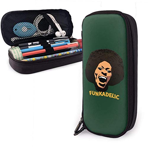 Estuches Oficina y papelería Fun-kad-elic Ma-ggot Br-ain Pencil Case - High Capacity PU Leather Pencil Pouch with Double Zipper Stationery Organizer Multifunction Cosmetic Makeup Bag